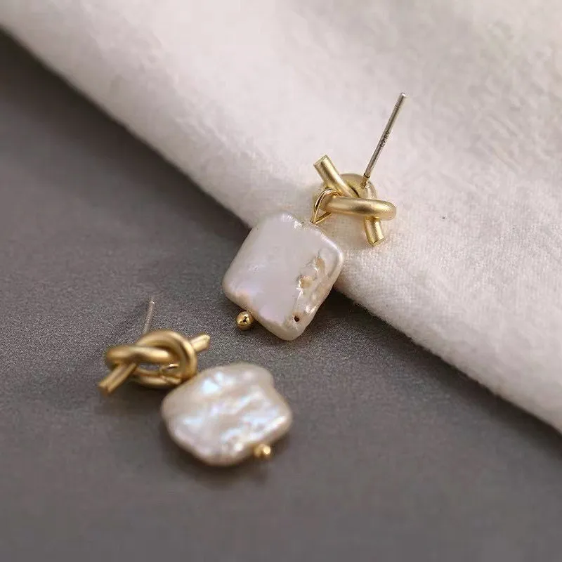 Pearl Knot Earrings