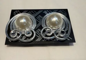 Pearl Twist Clip On Earrings by Jeff Lieb