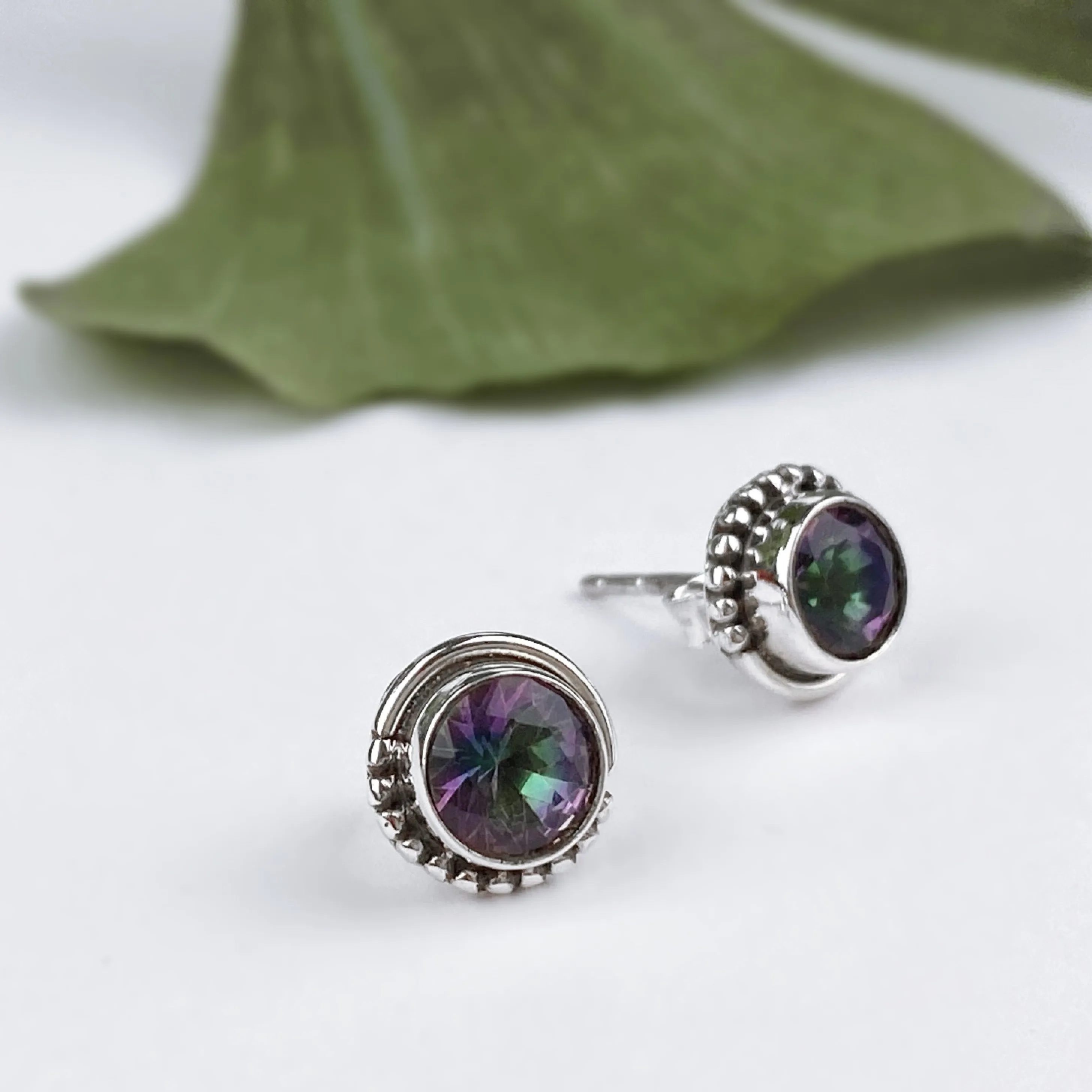 Prima Stud Earrings - VE619(Choice of Gemstones)