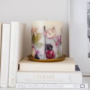 Rachel Parcell   Rosy Rings Peony Small Round Botanical Candle