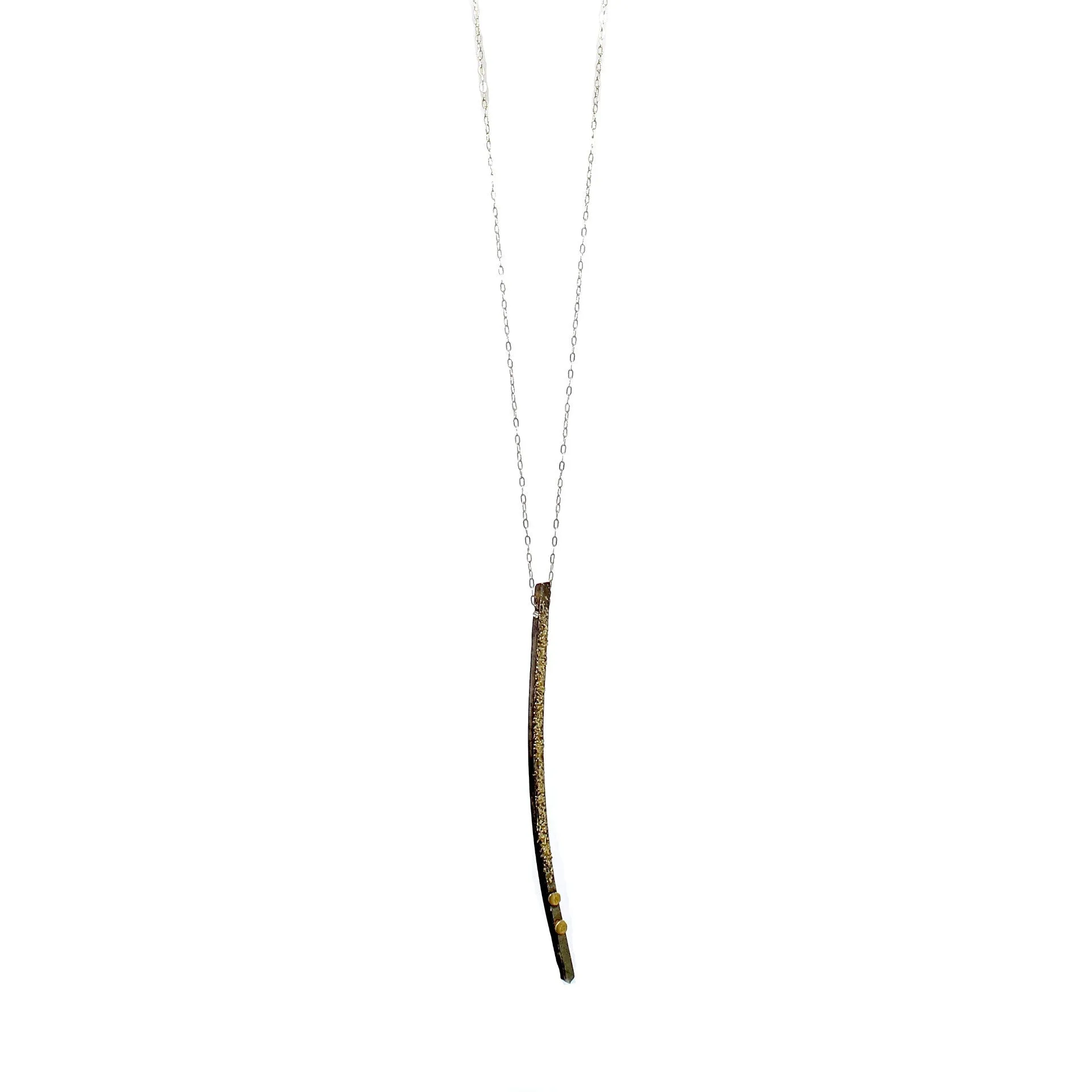 Recycled 18k Gold Slice Necklace by Kate Maller