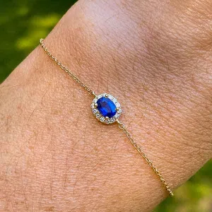 Sapphire & Diamond Bracelet