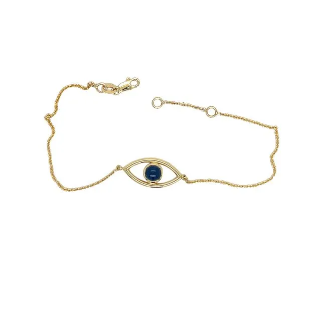 Sapphire Evil Eye Bracelet