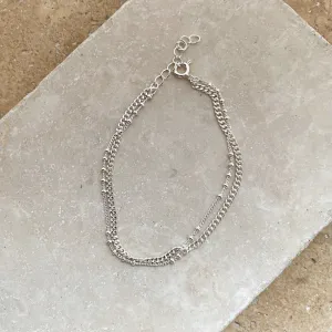 Silver Double Chain Bracelet / 01