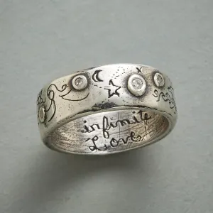 Silver Infinite Love Ring