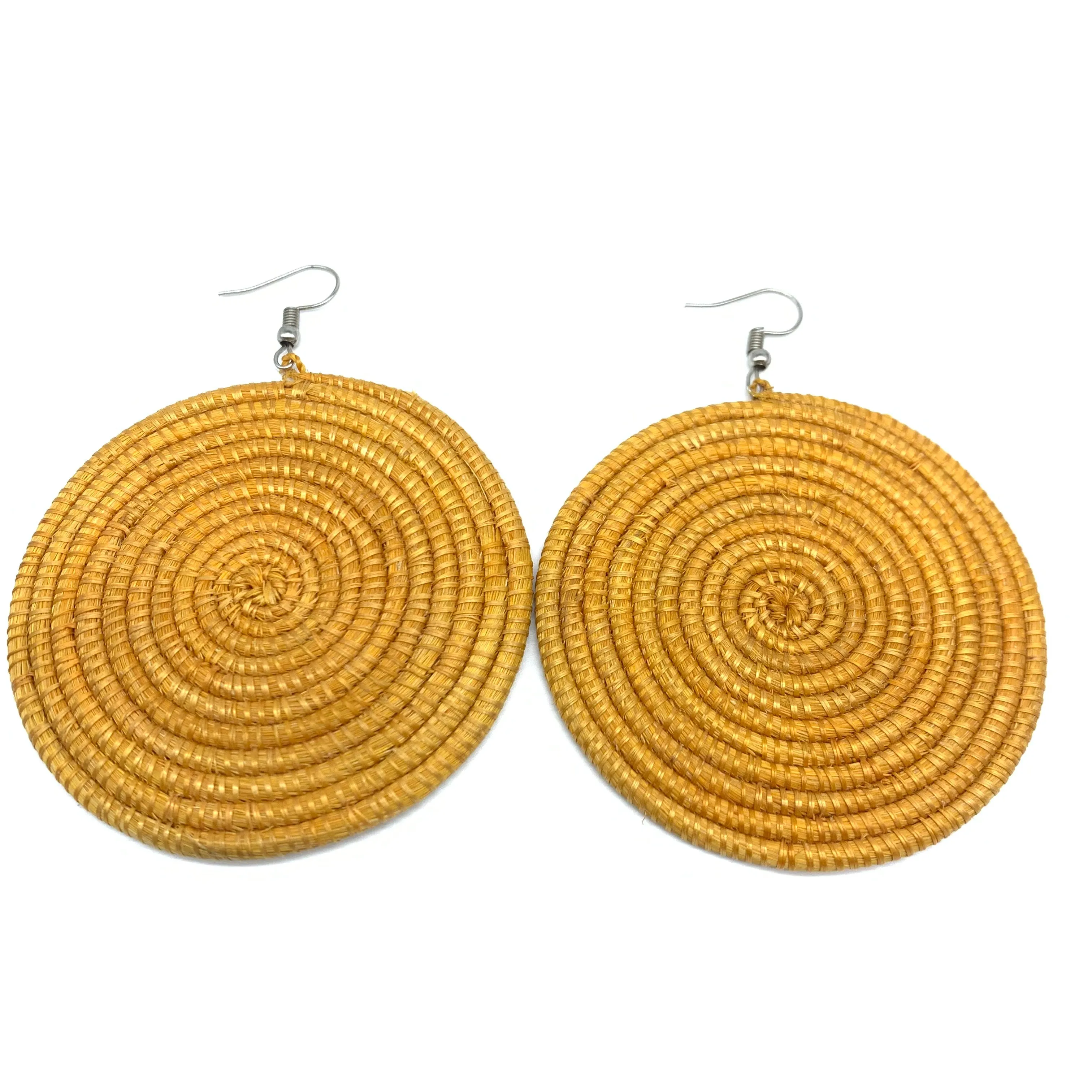 Sisal Earrings-  Light Natural 6