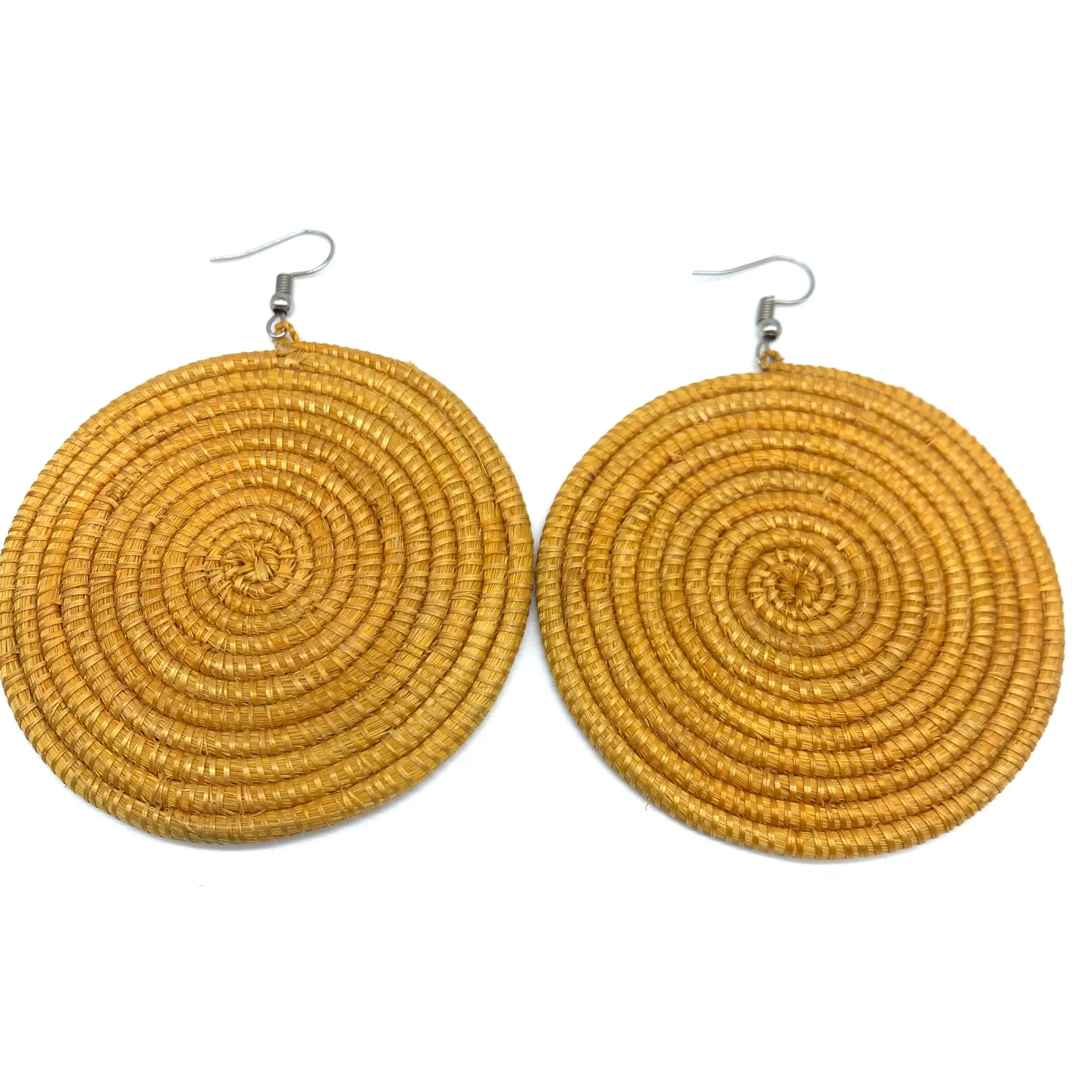 Sisal Earrings-  Light Natural 6