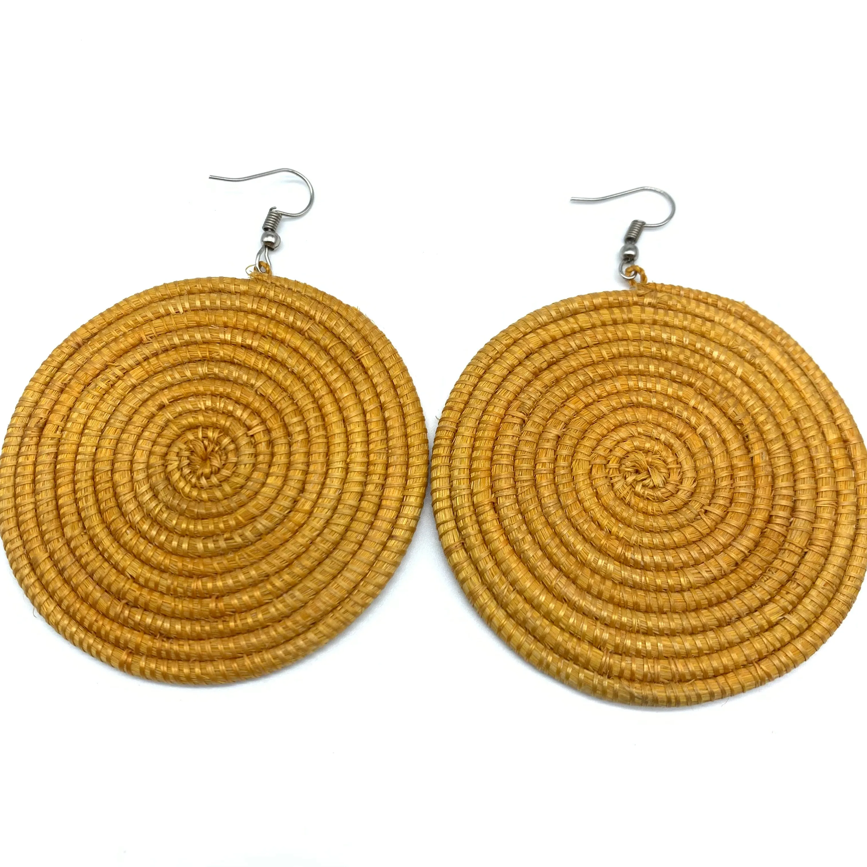 Sisal Earrings-  Light Natural 6