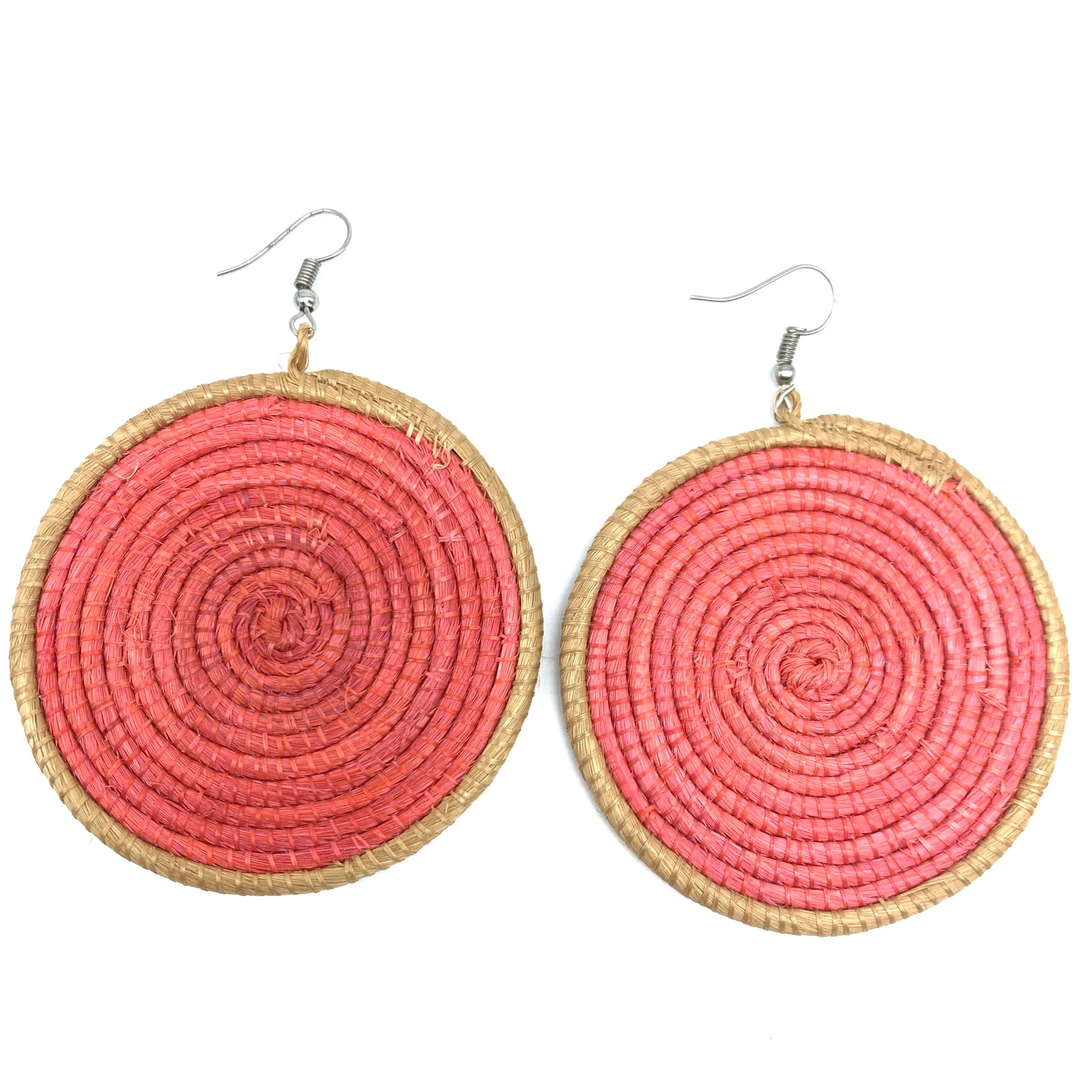 Sisal Earrings-  Light Natural 7