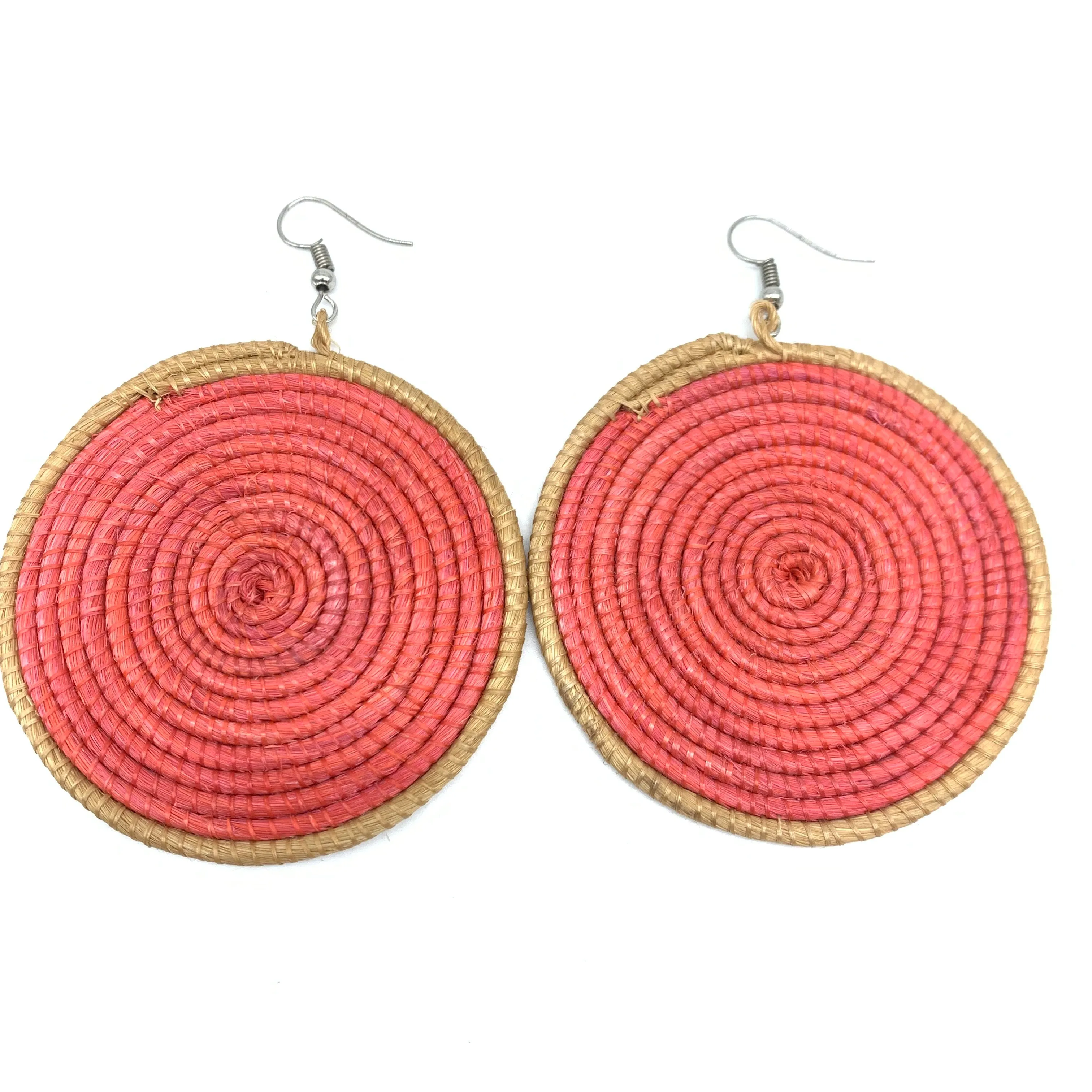 Sisal Earrings-  Light Natural 7