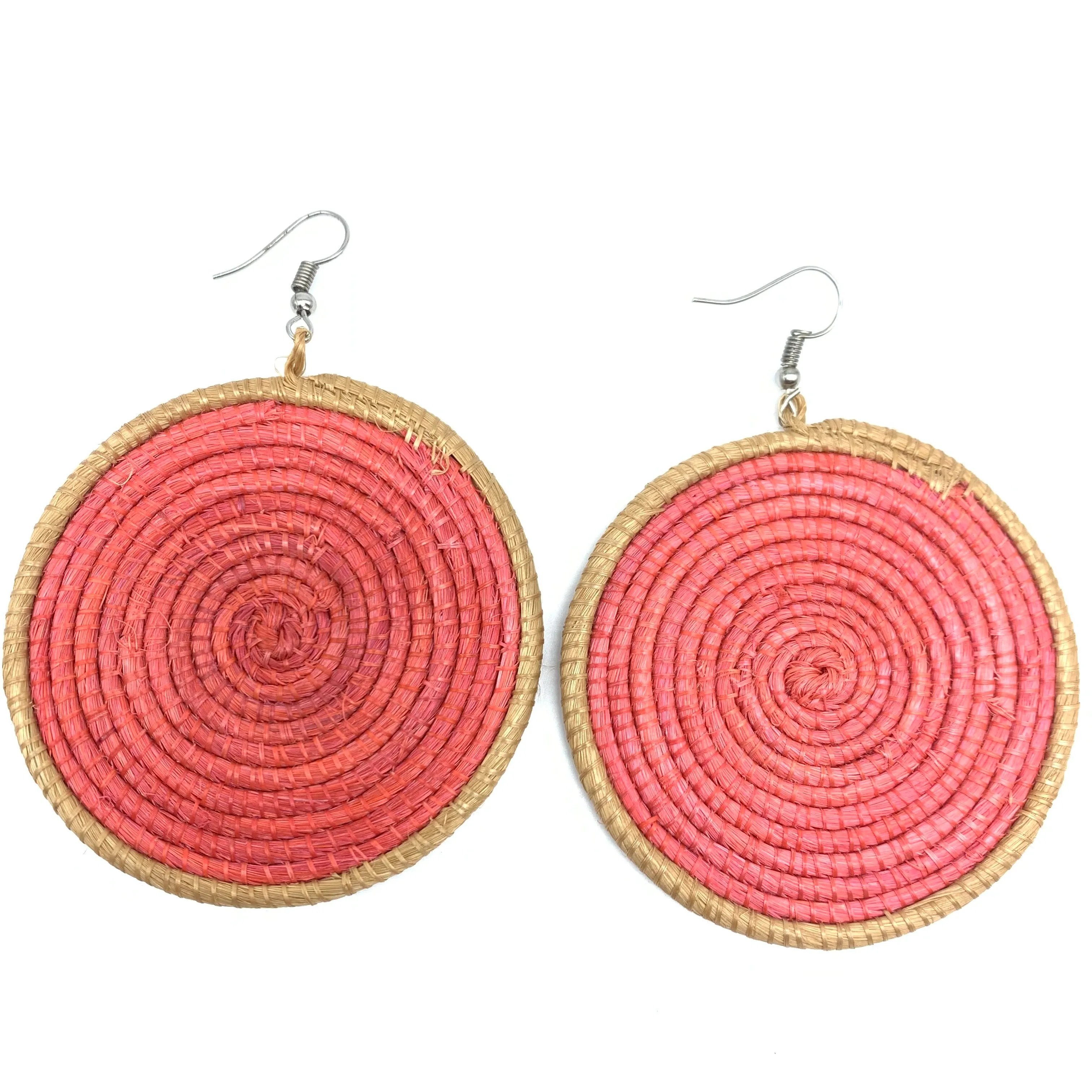 Sisal Earrings-  Light Natural 7