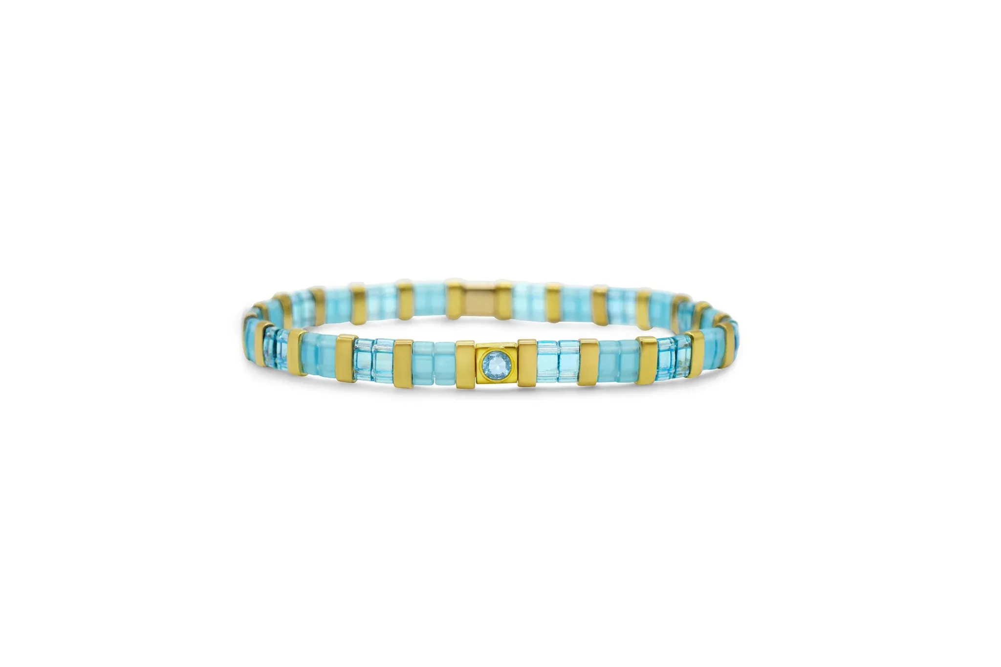 Skylar Paige - Aquamarine / March - So Colorful Tila Bracelet