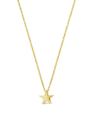 Sterling Silver Delicate Star Pendant Necklace