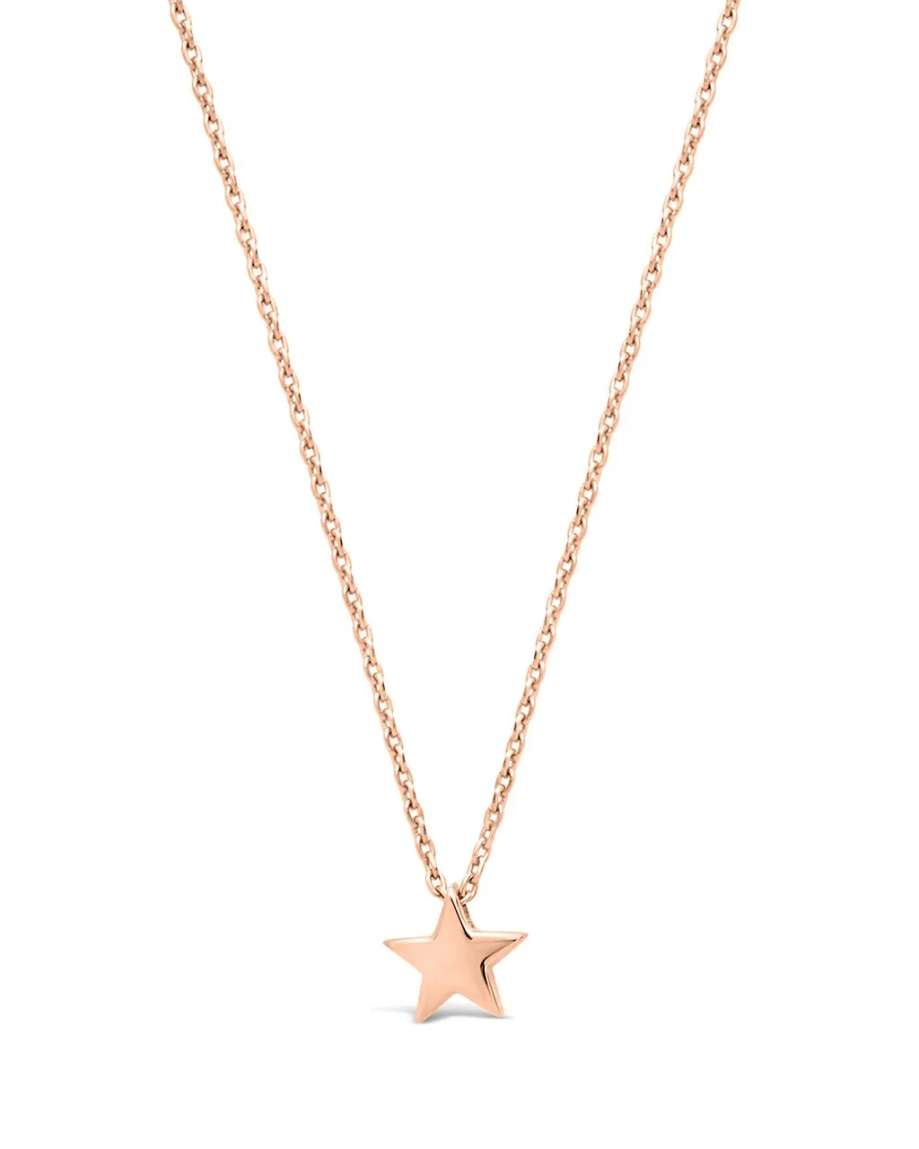 Sterling Silver Delicate Star Pendant Necklace