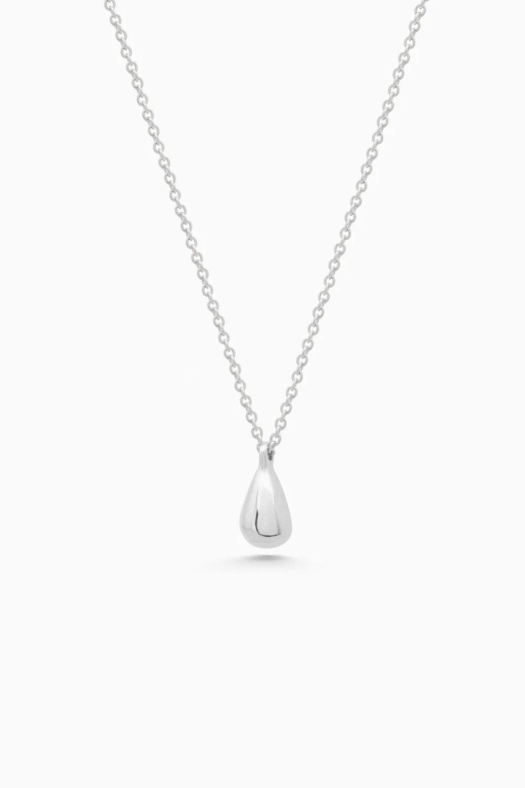 Tear Drop Necklace | Silver