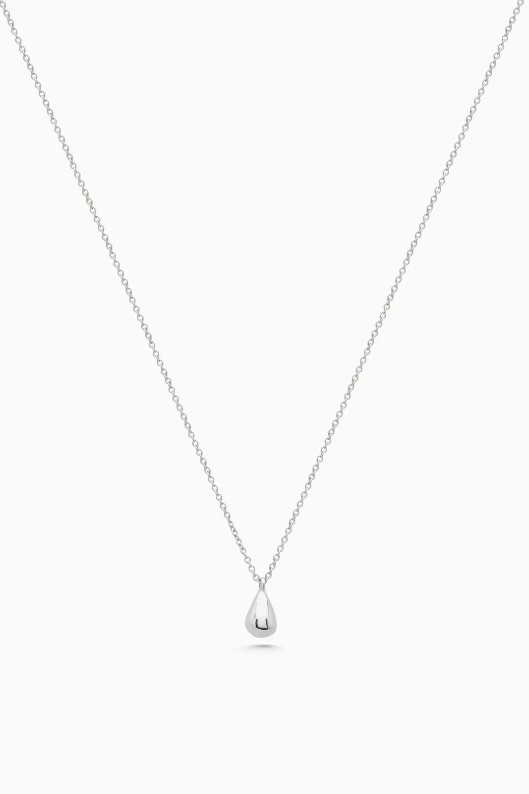 Tear Drop Necklace | Silver