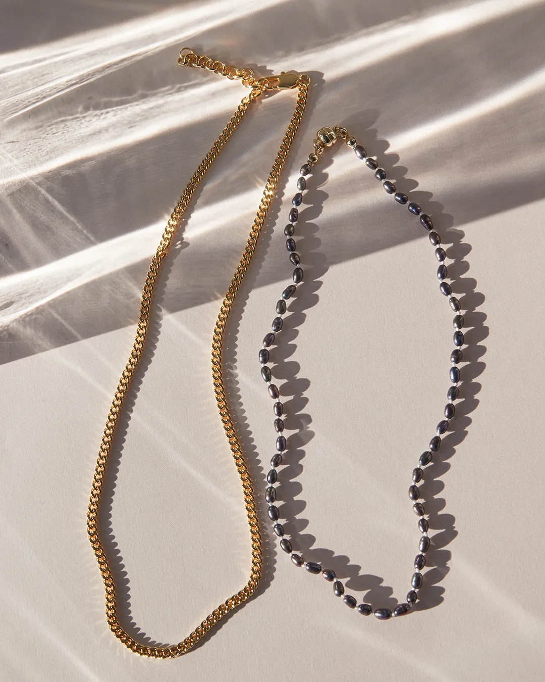 The Pearl Chain Necklace Set