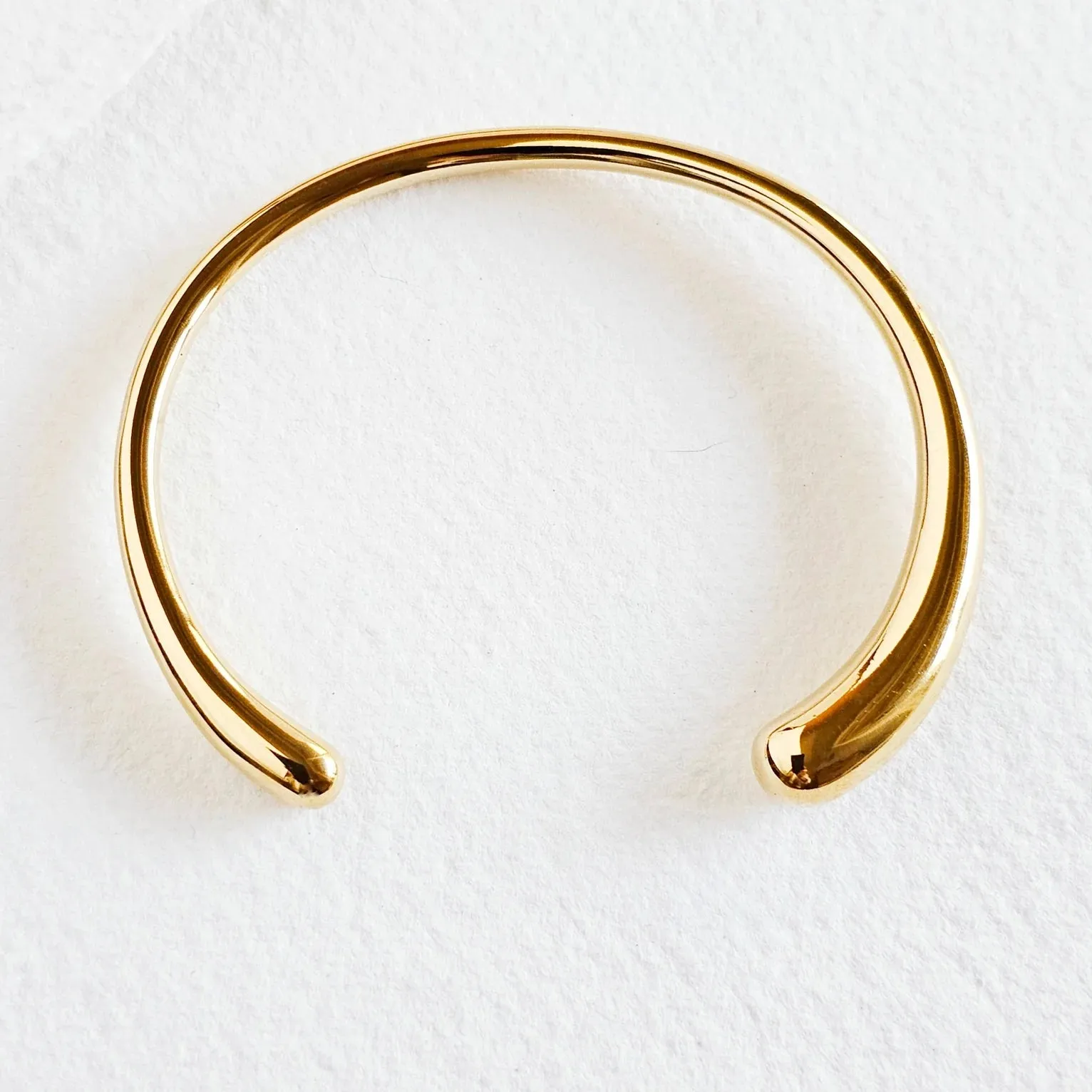 The Smooth Minimal Cuff Bangle Bracelet