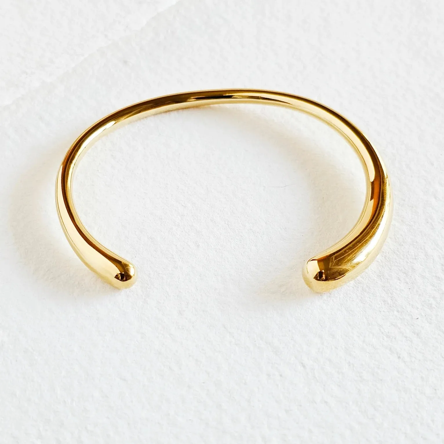 The Smooth Minimal Cuff Bangle Bracelet