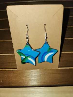 Tropical star earrings