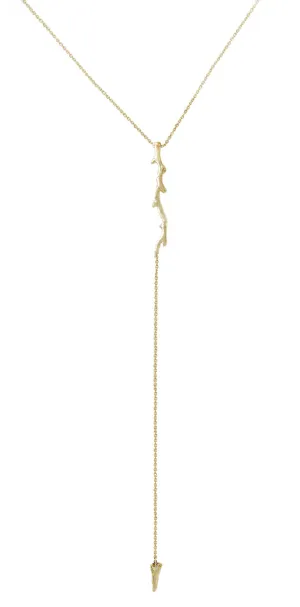 Twig Lariat Necklace