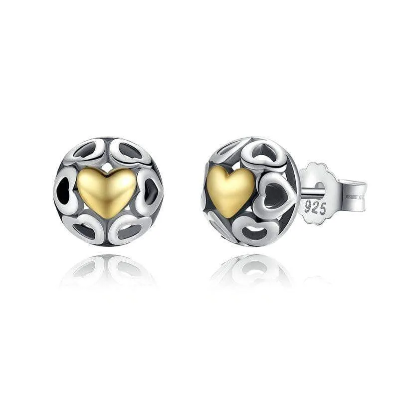 Unique Open Heart™ Stud Earrings