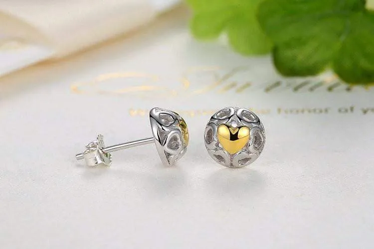 Unique Open Heart™ Stud Earrings