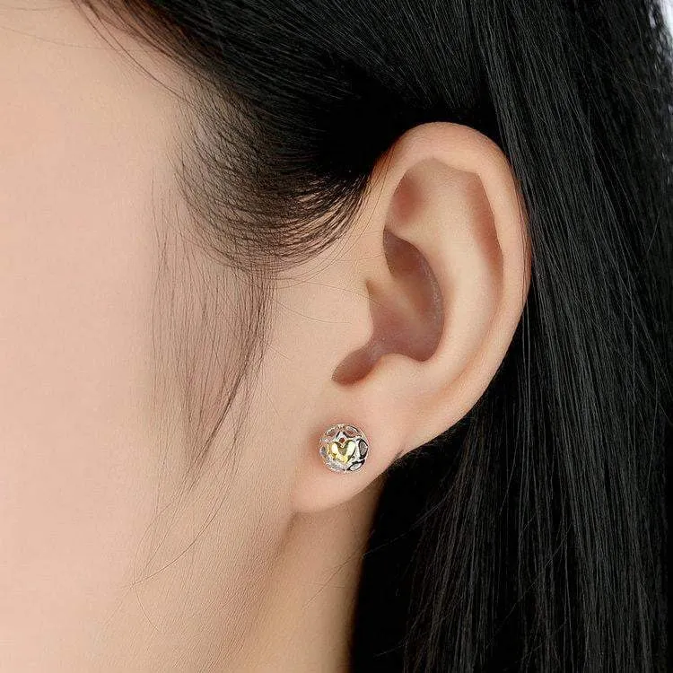 Unique Open Heart™ Stud Earrings