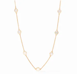 Valencia Mother Of Pearl Delicate Station Necklace