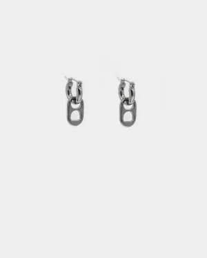 Wild for the Weekend Ring Pull Earrings Gunmetal