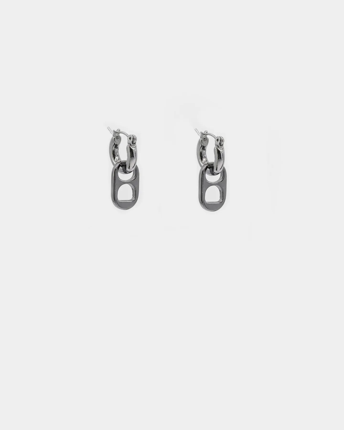 Wild for the Weekend Ring Pull Earrings Gunmetal