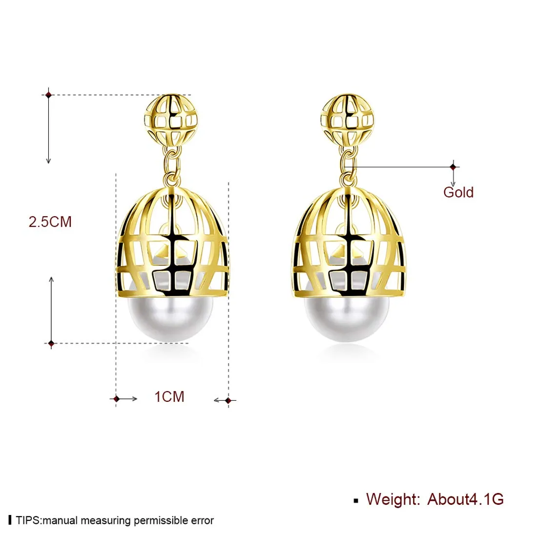 Yellow Chimes Innovative Golden Lamp Pearl Drop Earring for Women & Girls