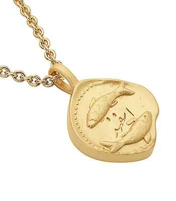 Zodiac Sign Necklace Pisces